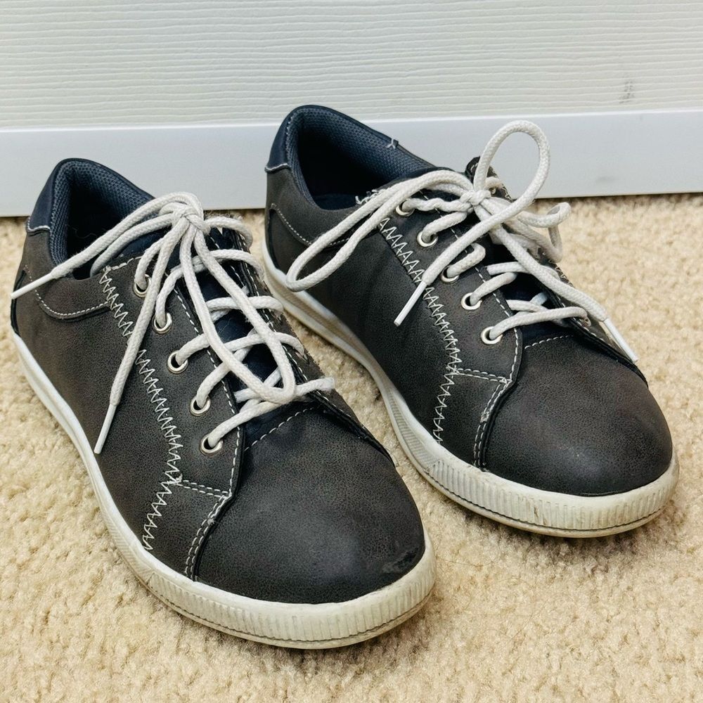 Deer Stags Griffen Gray Kids Sneakers Shoes Lace Up Little Boys Size 1 M